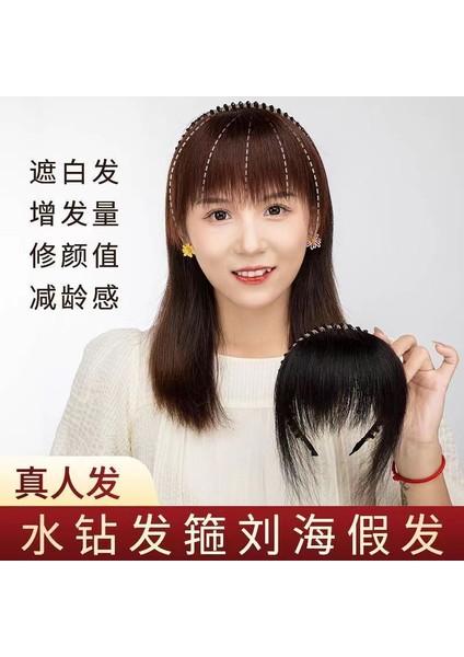 Taklidi Kafa Bandı Peruk Patlama Bir Düz Saç Alın Saç Takviye Parçası Kadın Peruk Kafa Kapağı Gri Saç Saç Artış Saç Parçası (Yurt Dışından) fiyatları