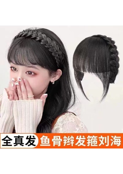 Taklidi Kafa Bandı Peruk Patlama Bir Düz Saç Alın Saç Takviye Parçası Kadın Peruk Kafa Kapağı Gri Saç Saç Artış Saç Parçası (Yurt Dışından) fırsatları