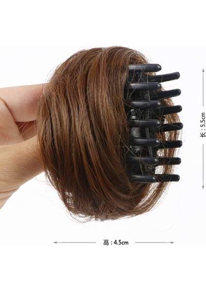 Bandı Doğal Siyah Kahverengi Dağınık Chignon Donut Rulo Topuz Kıvırcık Sentetik Saç Postiş Peruk Pençe Saç Topuz Saç Ekleme (Yurt Dışından) fiyatları