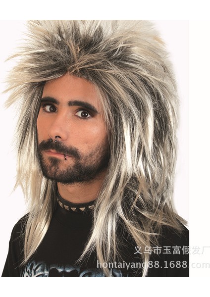 Çünkü Peruk Uzun Yaygın Olmayan Erkek Zhejiang Kill Matt Başlık Saç Örtüsü (Yurt Dışından)