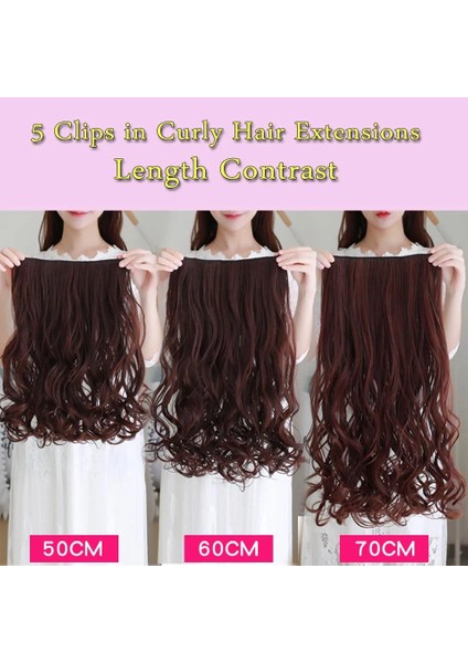 Peruk Uzun Kıvırcık Saç Yüksek Sıcaklık Fiber Klip Peruk Seti Tek Parça Dikişsiz Saç Uzatma (Yurt Dışından) indirimleri
