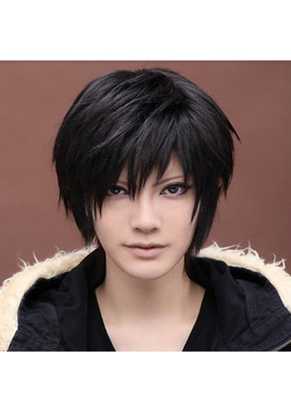 Cosplay Siyah Yakışıklı Erkekler Kısa Peruk Yapay Fiber Peruk Saç Şekillendirici Aracı (Yurt Dışından) fiyatları