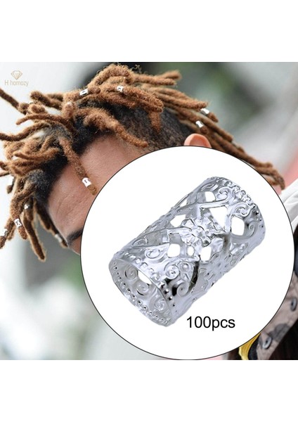 100 Adet Dreadlocks Boncuk Yüzükler Masquerade Sahne Performansı Için Dread Kilitler (Yurt Dışından) fiyatları