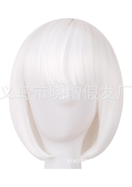 Bar Performansı Cosplay Peruk Kadın Kısa Saç Rengi Bobo Saç Cadılar Bayramı Anime Bobo (Yurt Dışından) fırsatları