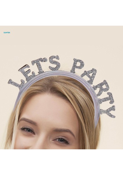 Yeni Yılınız Kutlu Olsun Kafa Bandı Saç Çember Noel Hairbands Karnaval Tatili Için Glitter Mektup Payet Headdress Noel Fotoğraf Sahne Saç Aksesuarları, Party Let (Yurt Dışından) fırsatları