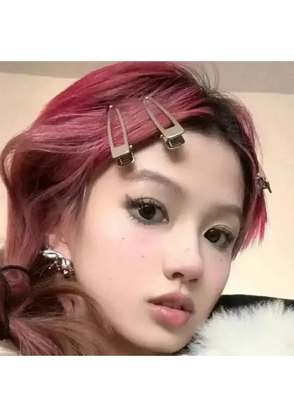 Yenı Y2K Basit Gümüş Ördek Gagası Kelepçe Saç Klipler Kızlar Tokalar Bb Klipler Tokalarım Bantlar Kadınlar Için Hairgrips Saç Aracı (Yurt Dışından) modelleri