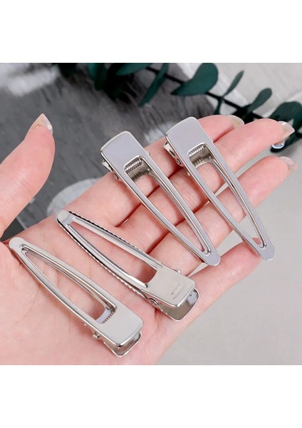 Yenı Y2K Basit Gümüş Ördek Gagası Kelepçe Saç Klipler Kızlar Tokalar Bb Klipler Tokalarım Bantlar Kadınlar Için Hairgrips Saç Aracı (Yurt Dışından) fırsatları