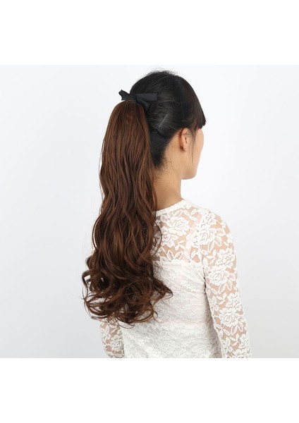 Kadın Peruk Uzun Kıvırcık Saç Büyük Dalga At Kuyruğu Bağlama Peruk At Kuyruğu (Yurt Dışından) modelleri