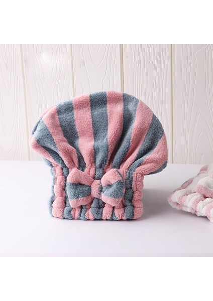Mikrofiber Saç Havlu Wrap Kadınlar Için Şerit Emici Hızlı Kuru Saç Türban Kurutma Kıvırcık Uzun Kalın Saç Şapka Sarılmış Havlu (Yurt Dışından)