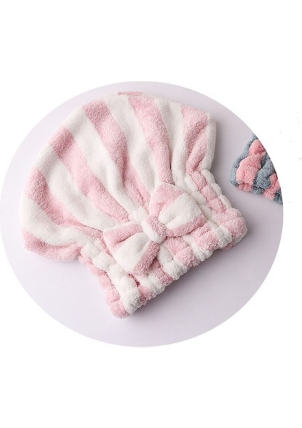 Mikrofiber Saç Havlu Wrap Kadınlar Için Şerit Emici Hızlı Kuru Saç Türban Kurutma Kıvırcık Uzun Kalın Saç Şapka Sarılmış Havlu (Yurt Dışından)