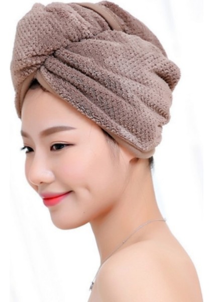 Duş Başlığı Sihirli Mikrofiber Saç Çabuk Kuruyan Kurutma Makinesi Havlu Banyo Şal Kap Hızlı Şapka Türban Kuru Duş Başlığı Saç Kaputu (Yurt Dışından) modelleri