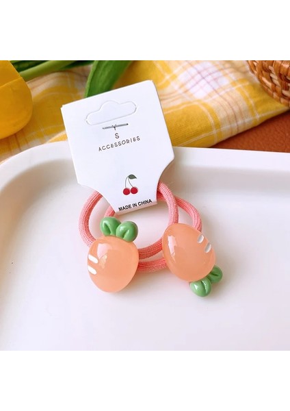 Adet Set Karikatür Renkli Meyve Çilek Üzüm Havuç Elastik Saç Bandı Kız Çocuklar Için Sevimli Kawaii Peri Küçük Lastik Bağları (Yurt Dışından) fırsatları