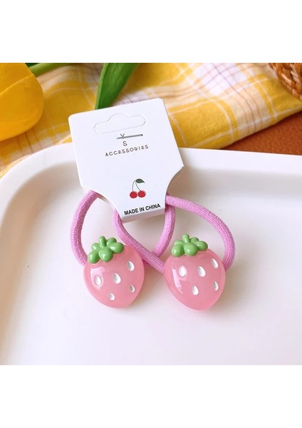 Adet Set Karikatür Renkli Meyve Çilek Üzüm Havuç Elastik Saç Bandı Kız Çocuklar Için Sevimli Kawaii Peri Küçük Lastik Bağları (Yurt Dışından) indirimleri