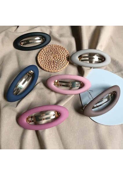 Kore Buzlu Büyük Saç Klipleri Kadınlar Için Kız Saç Aksesuarları Moda Renk Katı Akrilik Tokalar Mat Yapış Bb Barrette (Yurt Dışından) fiyatları