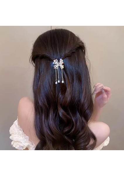 Nefis Kelebek Saçak Taklidi Saç Pençe Klip Kadın Zarif Pençe Saç Yengeç Moda Saç Aksesuarları Kadın (Yurt Dışından) fiyatları