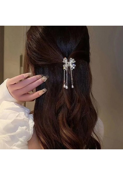 Nefis Kelebek Saçak Taklidi Saç Pençe Klip Kadın Zarif Pençe Saç Yengeç Moda Saç Aksesuarları Kadın (Yurt Dışından) modelleri