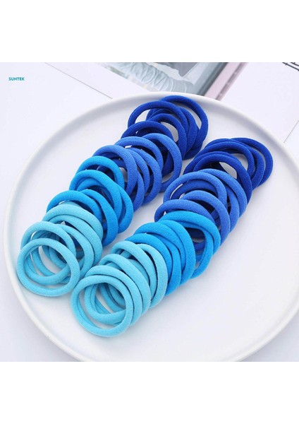 Gençler Için 50X Saç Bağları Sorunsuz Yumuşak Saç Scrunchies Çocuk Saç Aksesuarları Stil G (Yurt Dışından)