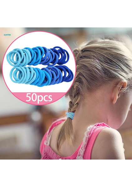 Gençler Için 50X Saç Bağları Sorunsuz Yumuşak Saç Scrunchies Çocuk Saç Aksesuarları Stil G (Yurt Dışından) modelleri