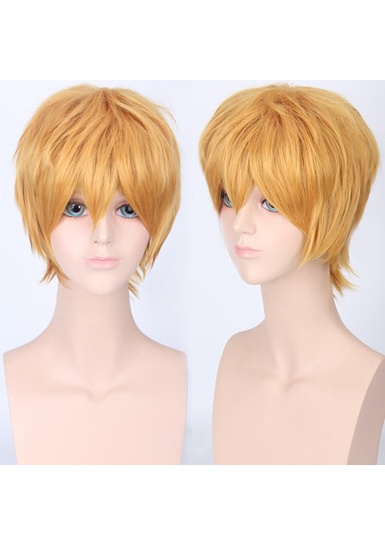 Anime Erkek Evrensel Peruk Cosplay Renkli Kısa Saç Yüksek Sıcaklık Fiber Kıvrılma Önleyici (Yurt Dışından) fiyatları
