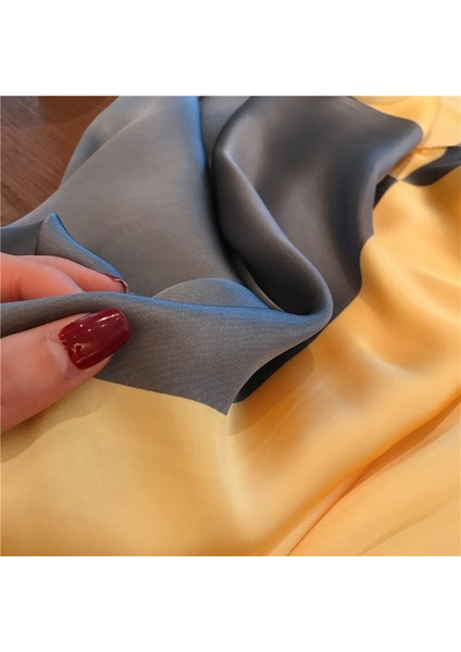 Lüks Moda Ipek Kare Eşarp Kadınlar Için 90*90 cm Boyun Saç Kravat Bandı Tasarımcı Yumuşak Atkısı Başörtüsü Başörtüsü Kadın Fular (Yurt Dışından) indirimleri