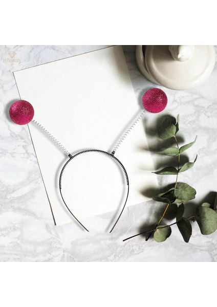 Marslı Anten Kafa Bandı Başlığı Kostüm Aksesuarı Fotoğraf Sahne Parti Kırmızı (Yurt Dışından)