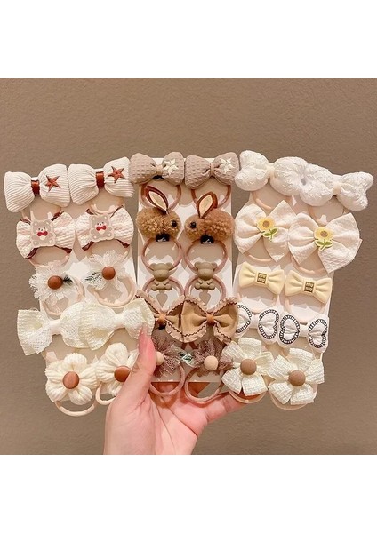 5/10 Adet Çocuk Saç Aksesuarları 10 Adet/takım Kızlar Karikatür Saç Bandı Yay Saç Bağları Çiçekli Saç Bantları Prenses Elastik Lastik Bantlar (Yurt Dışından) fiyatları