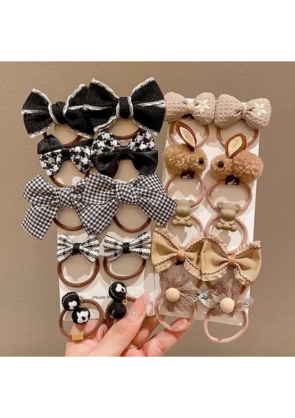 5/10 Adet Çocuk Saç Aksesuarları 10 Adet/takım Kızlar Karikatür Saç Bandı Yay Saç Bağları Çiçekli Saç Bantları Prenses Elastik Lastik Bantlar (Yurt Dışından) modelleri