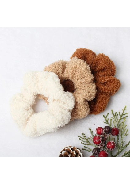 3pk Saç Scrunchies Kürklü Elastik Saç Bandı Kadın Kızlar Yumuşak Oyuncak Saç Bağları At Kuyruğu Tutucu Saç Lastik Bant Saç Aksesuarları (Yurt Dışından) modelleri