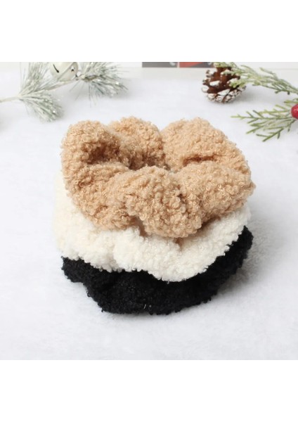 3pk Saç Scrunchies Kürklü Elastik Saç Bandı Kadın Kızlar Yumuşak Oyuncak Saç Bağları At Kuyruğu Tutucu Saç Lastik Bant Saç Aksesuarları (Yurt Dışından) indirimleri