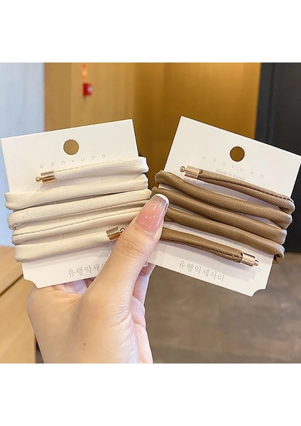 2021 Yeni Kadın Vintage At Kuyruğu Tutun Deri Uzun Saç Kravat Kafa Bandı Tatlı Saç Süslemeleri Hairbands Moda Saç Aksesuarları (Yurt Dışından) indirimleri