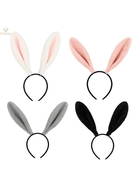 Tavşan Kulak Bandı Hayvan Hairband Cosplay Dekor Güzel Kostüm Aksesuarları Beyaz Pembe (Yurt Dışından) fırsatları