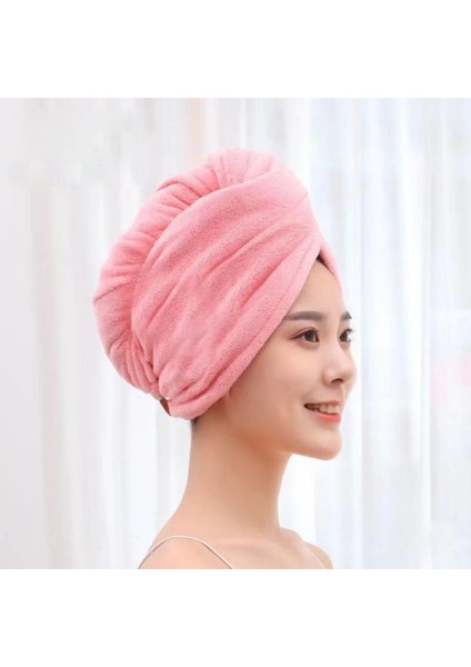 Kadın Kız Yumuşak Mikrofiber Duş Başlığı Havlu Banyo Şapkaları Kadınlar Için Hızlı Kuru Saç Bonesi Hızlı Kuruyan Yumuşak Bayan Türban Kafa (Yurt Dışından)