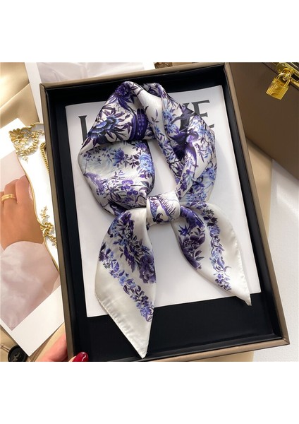 Moda Paisley Baskı Kare Eşarp Kadınlar Için Neckercheif Saten Ipek Başörtüsü Saç Bantları Bayan Şerit Bant Bileklik Şal 2023 (Yurt Dışından) fiyatları