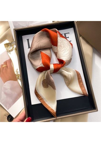 Moda Paisley Baskı Kare Eşarp Kadınlar Için Neckercheif Saten Ipek Başörtüsü Saç Bantları Bayan Şerit Bant Bileklik Şal 2023 (Yurt Dışından) modelleri
