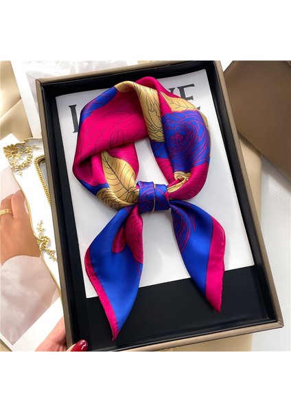 Moda Paisley Baskı Kare Eşarp Kadınlar Için Neckercheif Saten Ipek Başörtüsü Saç Bantları Bayan Şerit Bant Bileklik Şal 2023 (Yurt Dışından) fırsatları