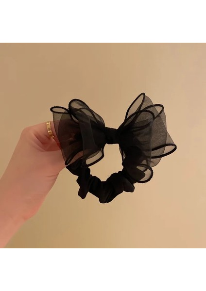 Yeni Scrunchies Organze Saç Bağları Elastik Saç Bandı Kadın Kız At Kuyruğu Tutucu Moda Yay Saç Halatlar Kafa Bandı Saç Aksesuarları (Yurt Dışından) fiyatları