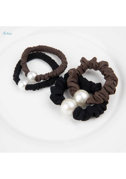 Inci Başlıklı Saç Şekillendirici Dayanıklı Rahat Saç Scrunchies Saç Bağları Seyahat Kadınlar Için Siyah (Yurt Dışından) fiyatları