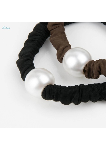 Inci Başlıklı Saç Şekillendirici Dayanıklı Rahat Saç Scrunchies Saç Bağları Seyahat Kadınlar Için Siyah (Yurt Dışından) fırsatları