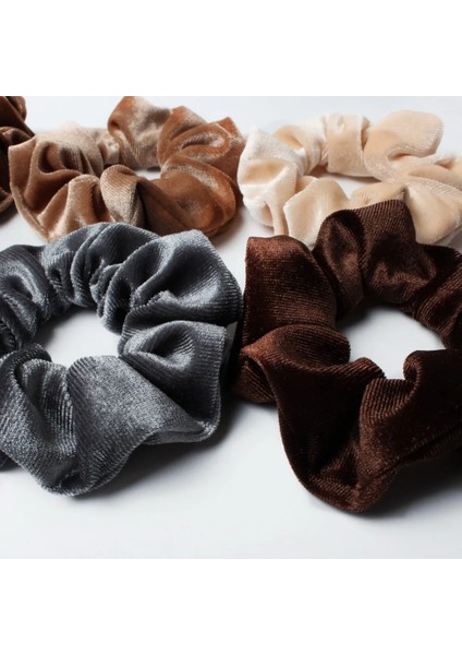Adet Kadife Scrunchies Elastik Saç Bantları Kadınlar Için Düz Renk Kızlar At Kuyruğu Tutucu Saç Bağları Saç Aksesuarları (Yurt Dışından) fırsatları