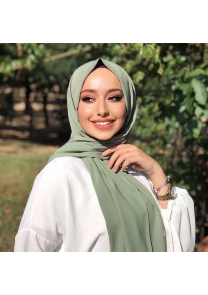 Düz Şifon Başörtüsü Femme Musulman Peçe Şal Islam Türban Moda Başörtüsü Türbanlar Sarar Atkılar Bohemia Kadın Bandana Saç (Yurt Dışından) fırsatları