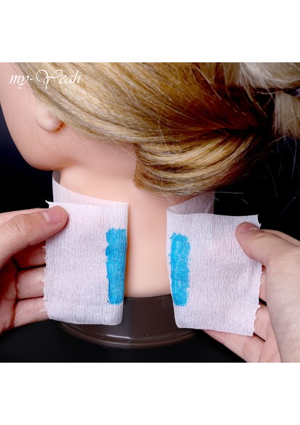 Monja 100 Knot/rulo Beyaz Yapışkan Saç Kesimi Boyun Kağıt Su Geçirmez Profesyonel Salon Kuaför Kuaförlük Kesme Yardımcı Aksesuarlar (Yurt Dışından) fiyatları