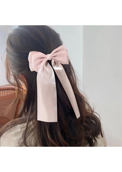 Tatlı Yay Tokalar Düz Renk Ilmek Saç Klipleri Kravatlar Kızlar Kadın Saten Kelebek Tokalarım Ördek Gagası Klip Saç Aksesuarları (Yurt Dışından)