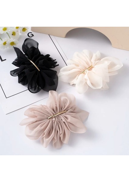 Büyük Bahar Saç Pençe Klipleri Kadın Metal Şifon Çiçekler At Kuyruğu Tutucu Firkete Tokalarım Moda Kızlar Saç Aksesuarları Saç Tokası (Yurt Dışından) fırsatları