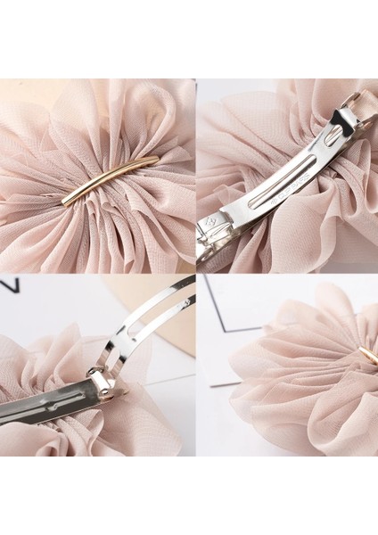 Büyük Bahar Saç Pençe Klipleri Kadın Metal Şifon Çiçekler At Kuyruğu Tutucu Firkete Tokalarım Moda Kızlar Saç Aksesuarları Saç Tokası (Yurt Dışından) indirimleri