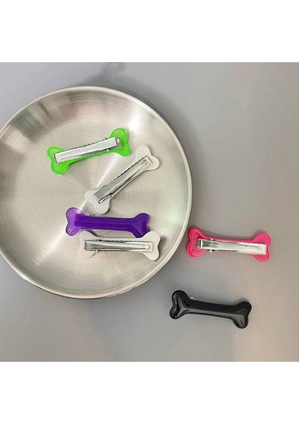 Adet/2 Adet Yaratıcı Kawaii Komik Yıldız Kemik Saç Tokası Firkete Araçları Kemik Firkete Patlama Klip Firkete Sıcak Kız Firkete Patlama Klip 7cm (Yurt Dışından)