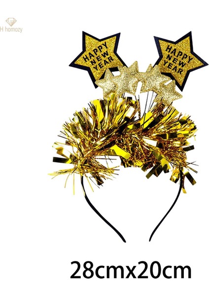 Yeni Yılınız Kutlu Olsun Saç Bandı Saç Bandı Başlık Şenlikli Tatil Yetişkinler Unisex Çocuklar Için , Aureate (Yurt Dışından) fiyatları