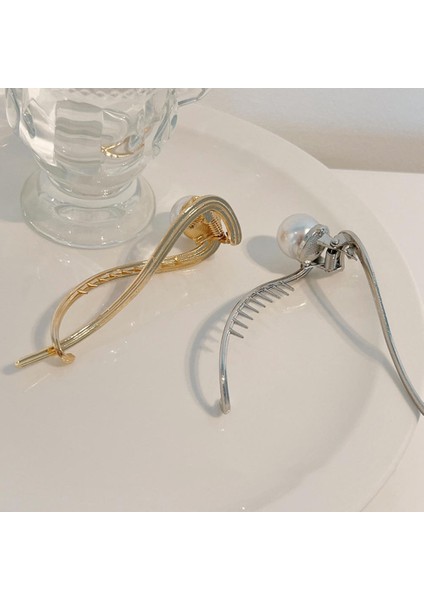 Kore Metal Inci Saç Klipler Tokalar Moda Tatlı At Kuyruğu Klip Tokalarım Hairgrips Şapkalar Kadın Saç Aksesuarı (Yurt Dışından) fırsatları