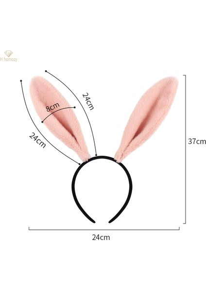 Tavşan Kulak Bandı Hayvan Hairband Cosplay Dekor Güzel Kostüm Aksesuarları Pembe (Yurt Dışından) fırsatları