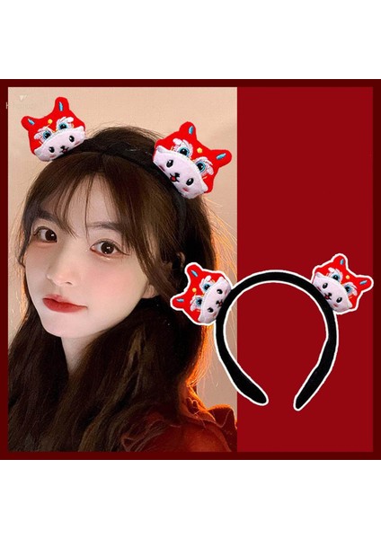 Çin Yeni Yıl Kafa Bandı Parti Malzemeleri Hairbands Şapkalar Süslemeleri Kostüm Performansı Için Saç Aksesuarları Balo Fotoğraf Sahne Karnaval, Stil E (Yurt Dışından)