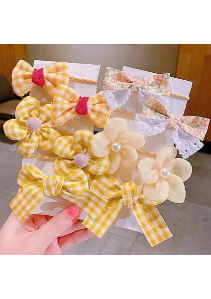 10 Adet Kızlar Çiçek Elastik Hairbands Çocuk Tatlı Saç Bağları Moda Lastik Bantlar Elastik Ilmek Saç Bantları Saç Aksesuarları (Yurt Dışından) fırsatları